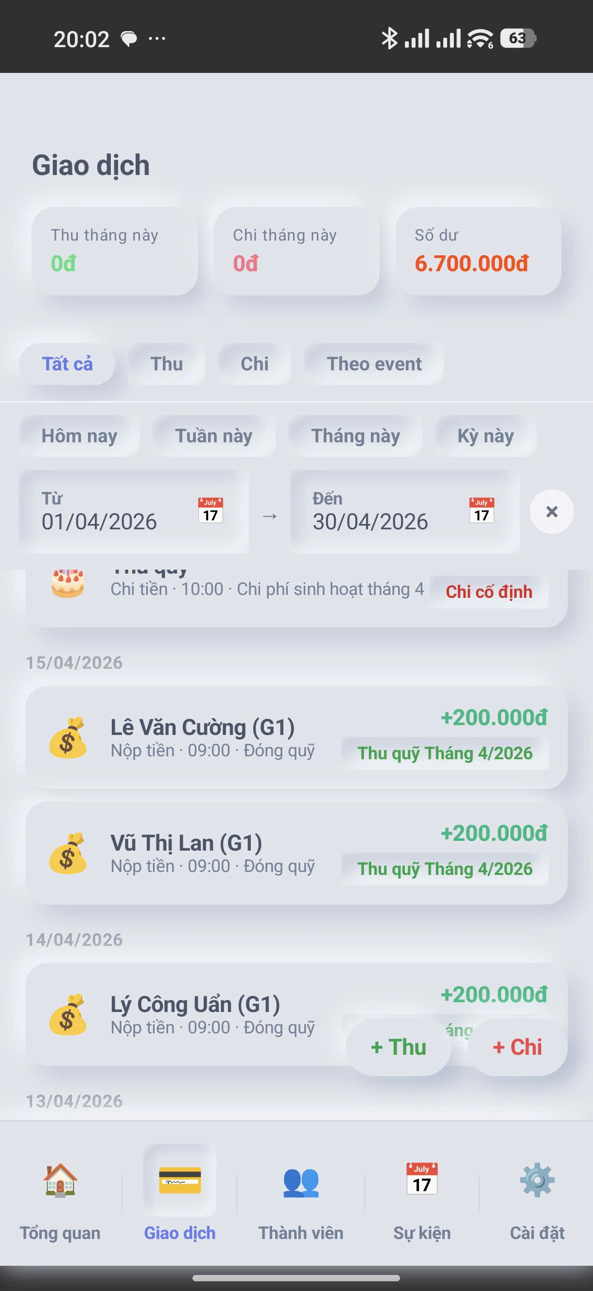 Giao dịch
