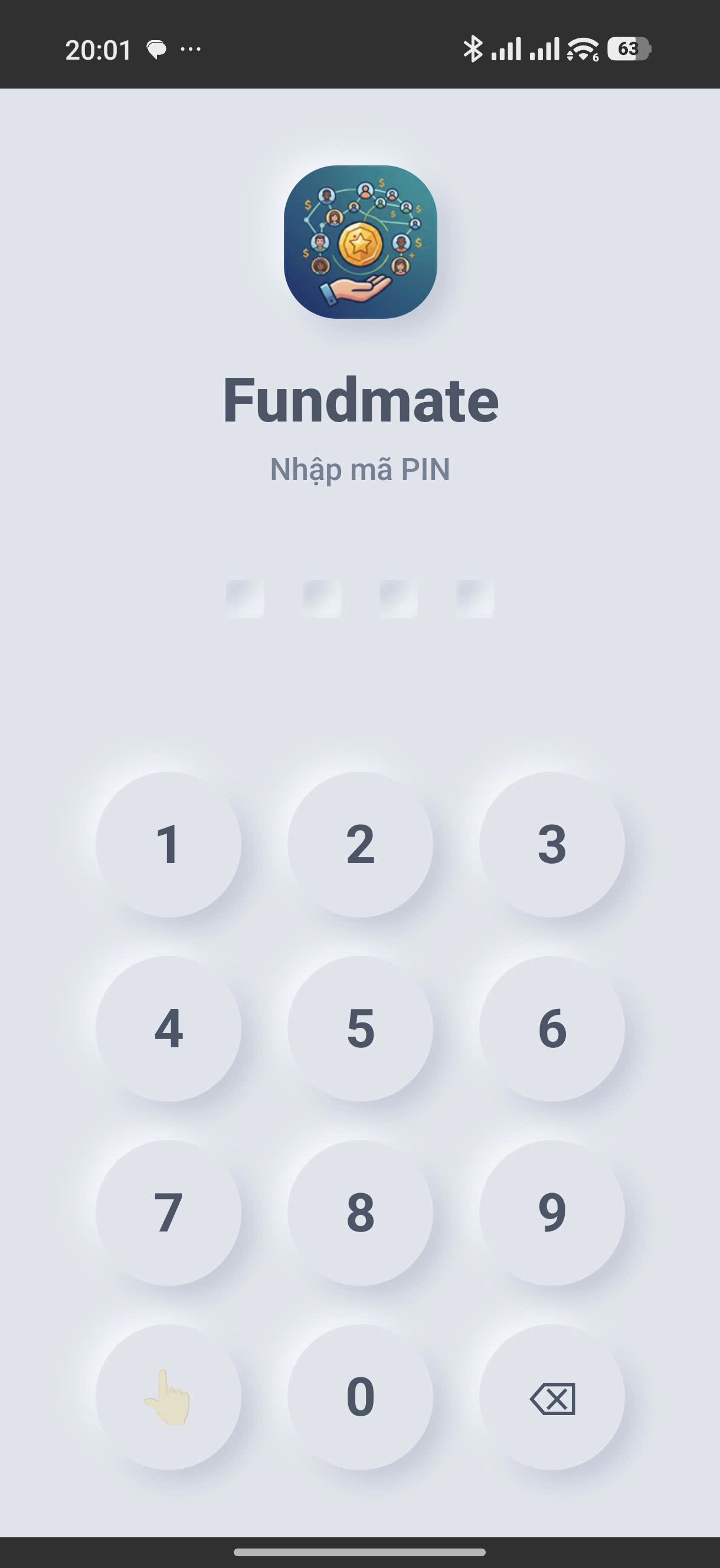 Màn hình khóa PIN